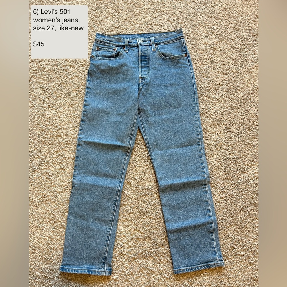 Levi's Women's Straight Blue Jeans